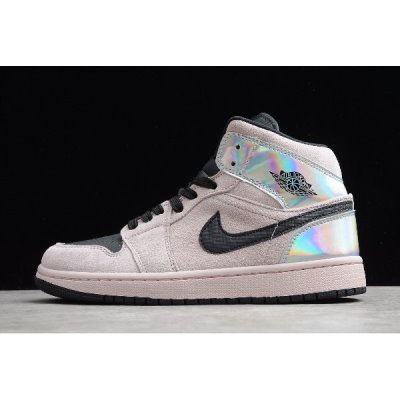 Nike Air Jordan 1 Mid Dirty Powder Iridescent Pembe / Renkli Basketbol Ayakkabısı Türkiye - 63VCC4B0